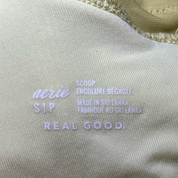 Aerie - Basic Yellow and Green Casual Outdoor Athletic Sporty Bra Top in Size S - Picture 6 of 7